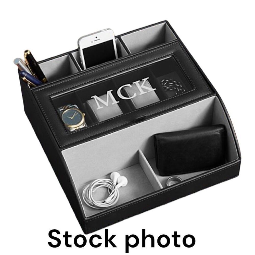 Personal Creations Leather Charging Valet